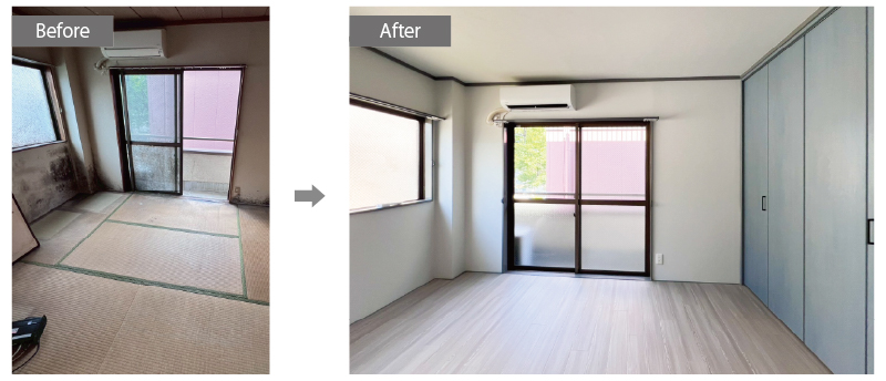 マンションリノベーション和室のビフォーアフター